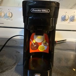 Single serve coffee marker